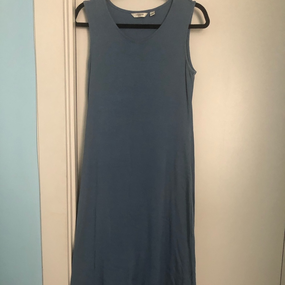 Blue Liz Claiborne maxi tank dress